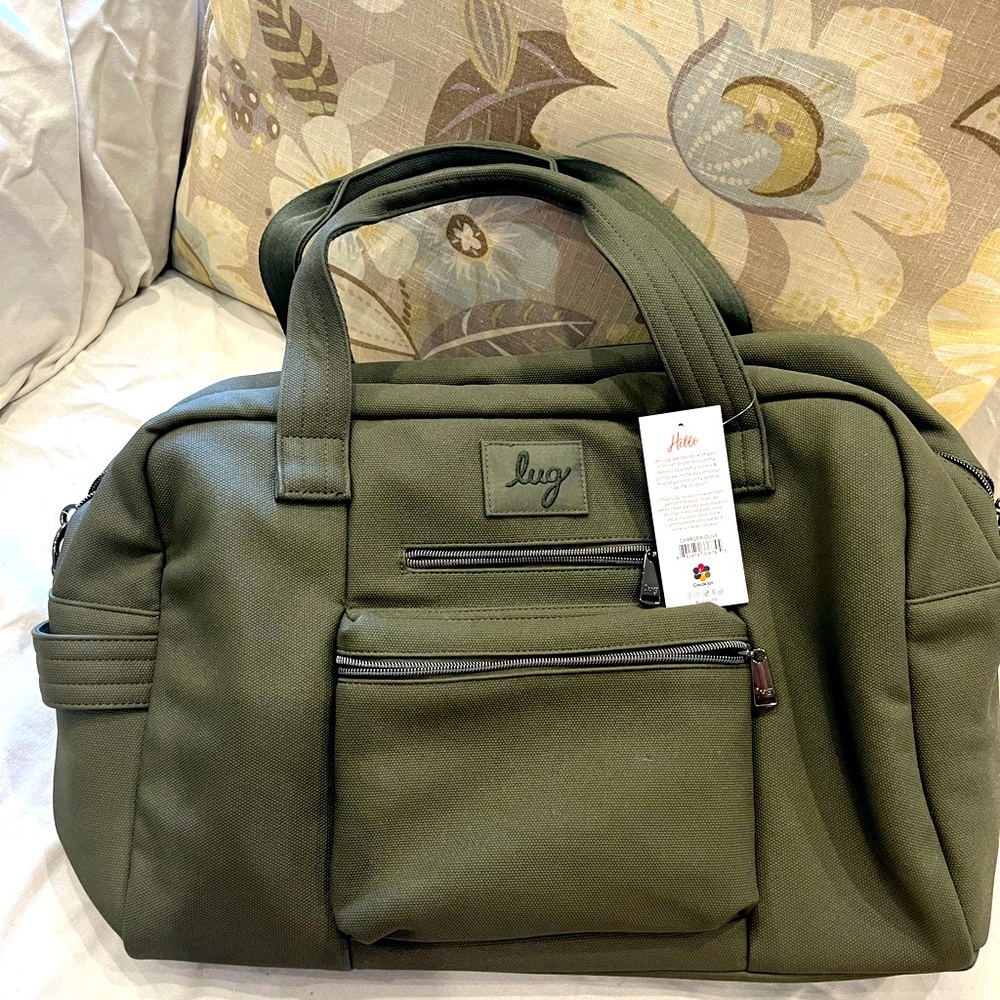 Lug Charger matte luxe Duffel Bag Olive